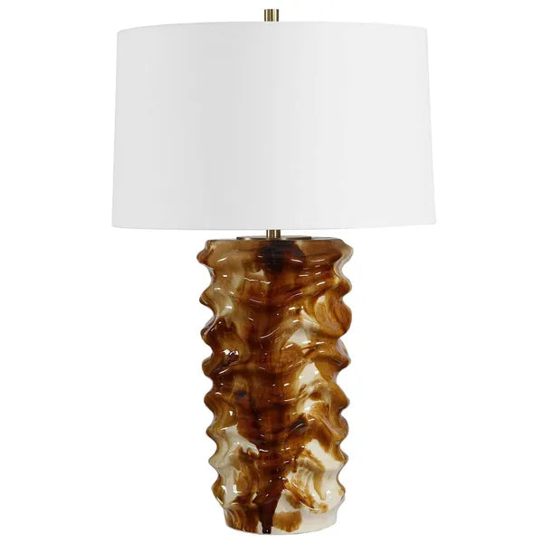 Bassa Table Lamp, Caramel Cream