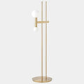 Barack Modern Global Floor Lamp, Brass