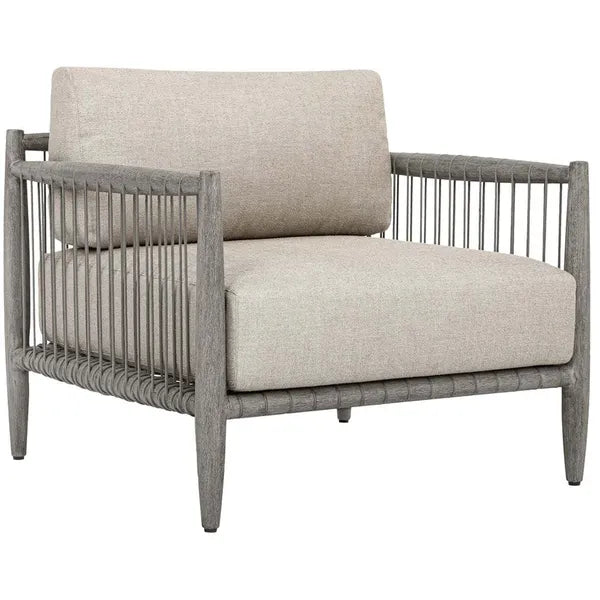 Borneo Outdoor Lounge Chair, Dove