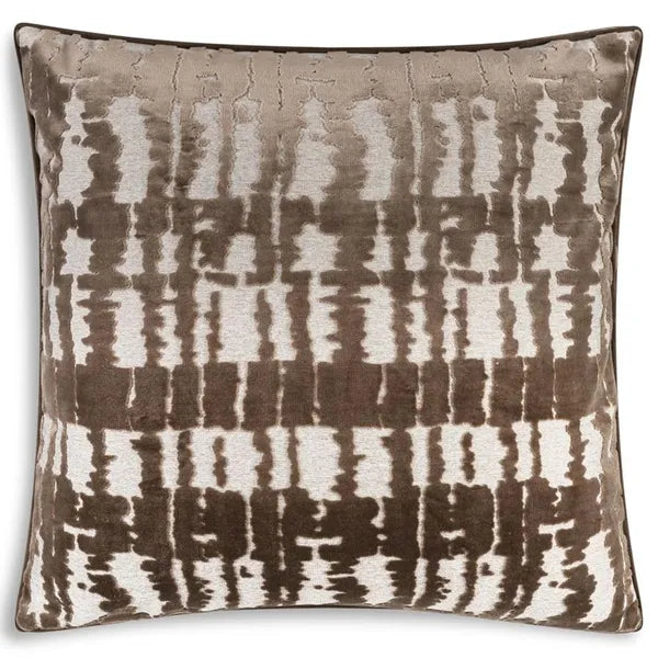 Santana Pillow, Coffee Shadow Ikat