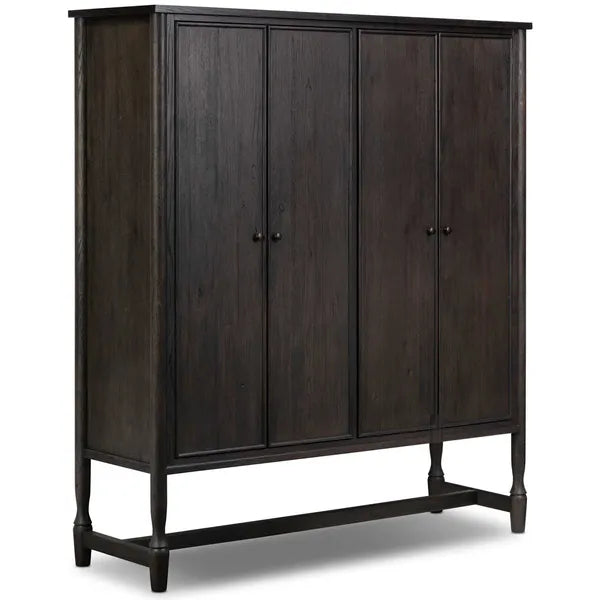 Bari Wide Cabinet, Smoked Black by Amber Lewis x Four Hands