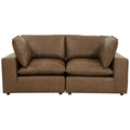 Cali Modular Loveseat, Brown