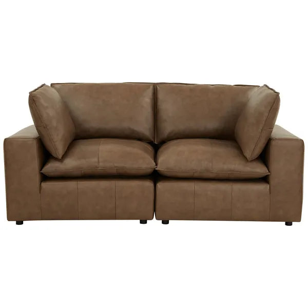 Cali Modular Loveseat, Brown